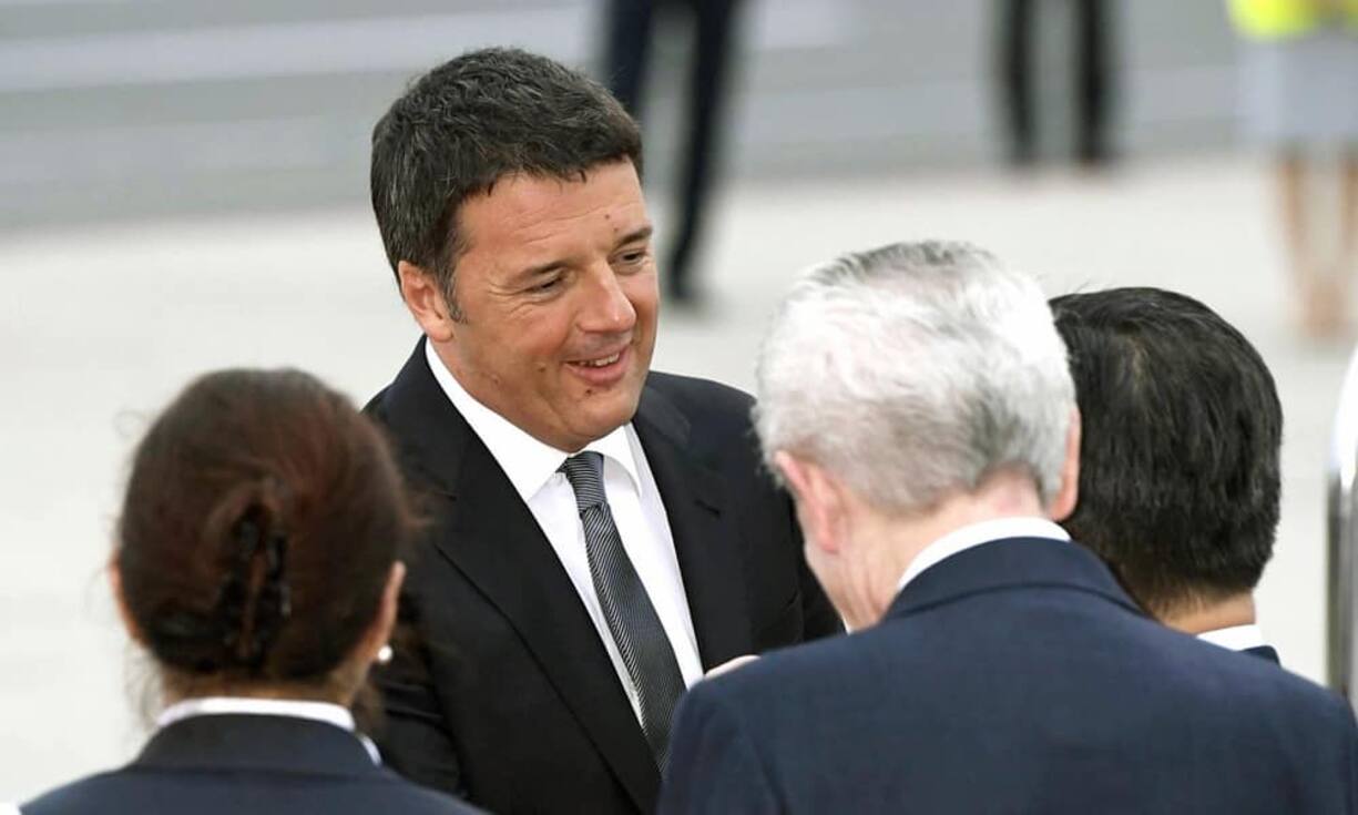 Ebenso wie der italienische Premierminister Matteo Renzi…