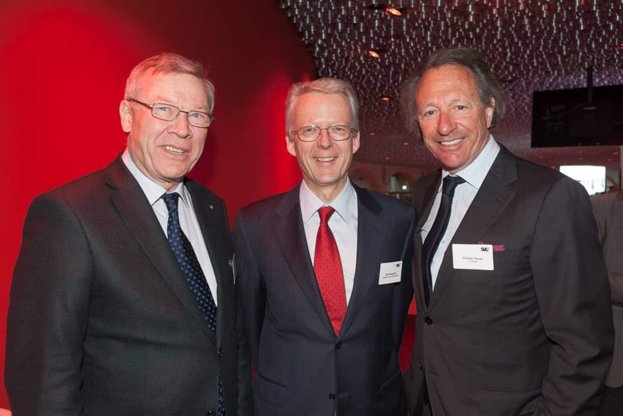 Dominique Folletête, Gemeindepräsident Bremgarten bei Bern; Ueli Winzenried, Vorsitzender der Geschäftsleitung, Gebäudeversicherung Bern; Christian Kauter, Partner, LC Partners