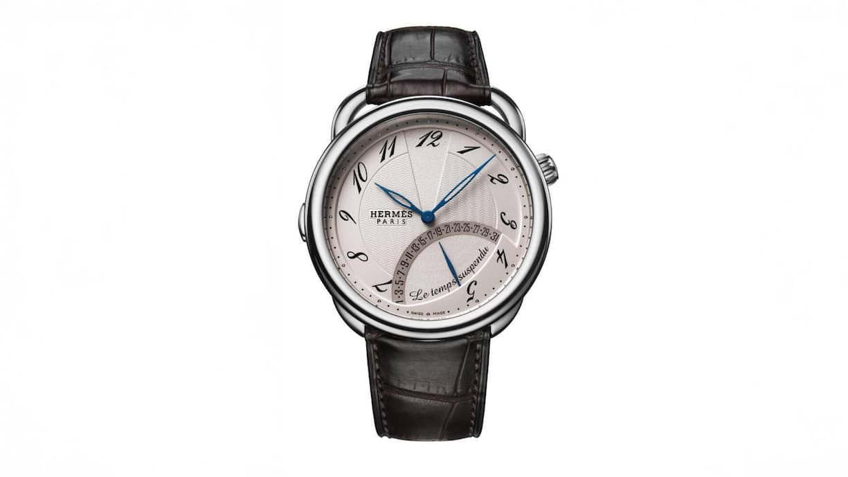 Arceau Le Temps Suspendu Bei dieser Uhr lässt sich per Knopfdruck bei 9 Uhr die Zeit anhalten, zumindest äusserlich.