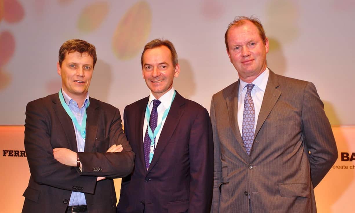 Antoine de Saint-Affrique, CEO, Barry Callebaut;
Andreas Jacobs, Chairman, Barry Callebaut;
Jürgen Steinemann, Initiator ChocoVision & Chairman of the Supervisory Board, Metro Group