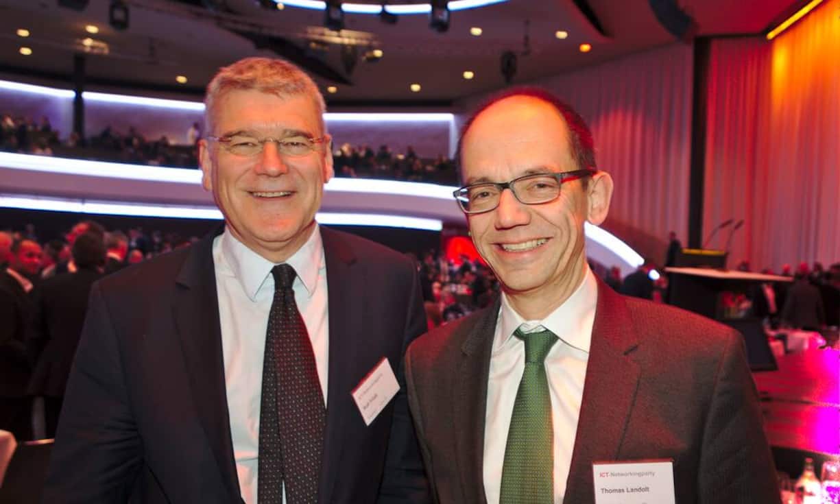 Rolf Trüeb, Leiter IT, die Mobiliar;
Thomas Landolt, Vorsitzender der Geschäftsleitung, IBM Switzerland