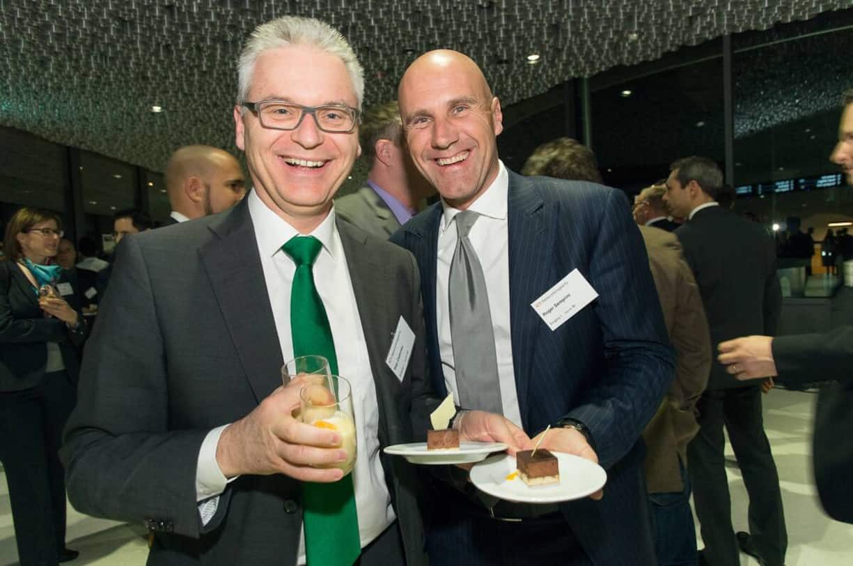 Riet Cadonau, CEO KABA; Roger Semprini, Chief Commercial Officer, Swisscom IT Services AG