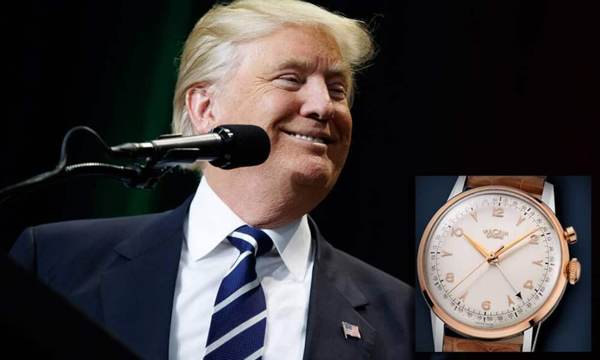 Donald Trump bekommt zur Amtseinführung eine Uhr der Schweizer Marke Vulcain. Die Tradition gilt seit Harry Truman für alle US-Präsidenten. Ob er die Vulcain Cricket auch tragen wird, ist aber noch offen. Der Milliardär besitzt zahlreiche weitere Luxusuhren.