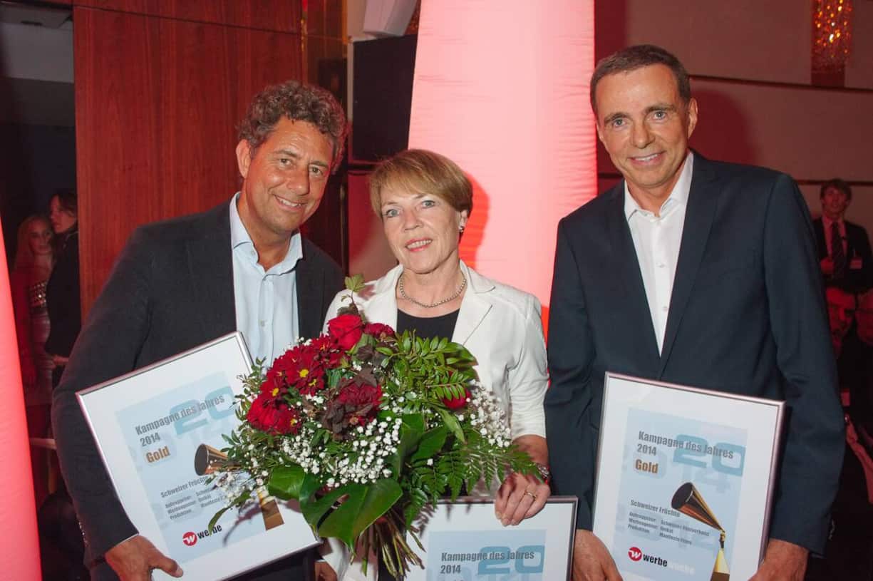 Kampagne des Jahres: Daniel Meier, unikat; Bernadette Galliker, Schweizer Früchte; Reto Salimbeni, Manifesto Films.