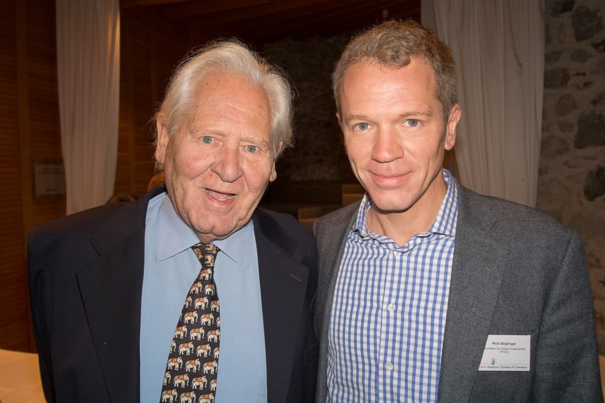 Vater und Sohn: Walt H. Beglinger, Foundation for Global Sustainability; Nick Beglinger, Co-Founder & CEO, Foundation for Global Sustainability