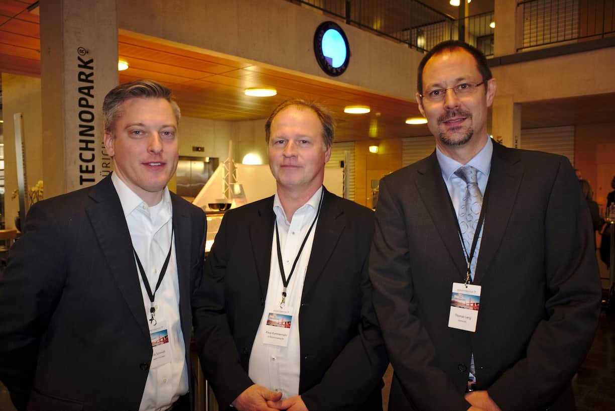 Erik Schmidt, CEO, Zoot International AG;
Klaus Kummermehr, Partner & Investor, Go Beyond Investing AG;
Thomas Lang, Vice President E-Business Development, Sonova AG (v.l.n.r.)
