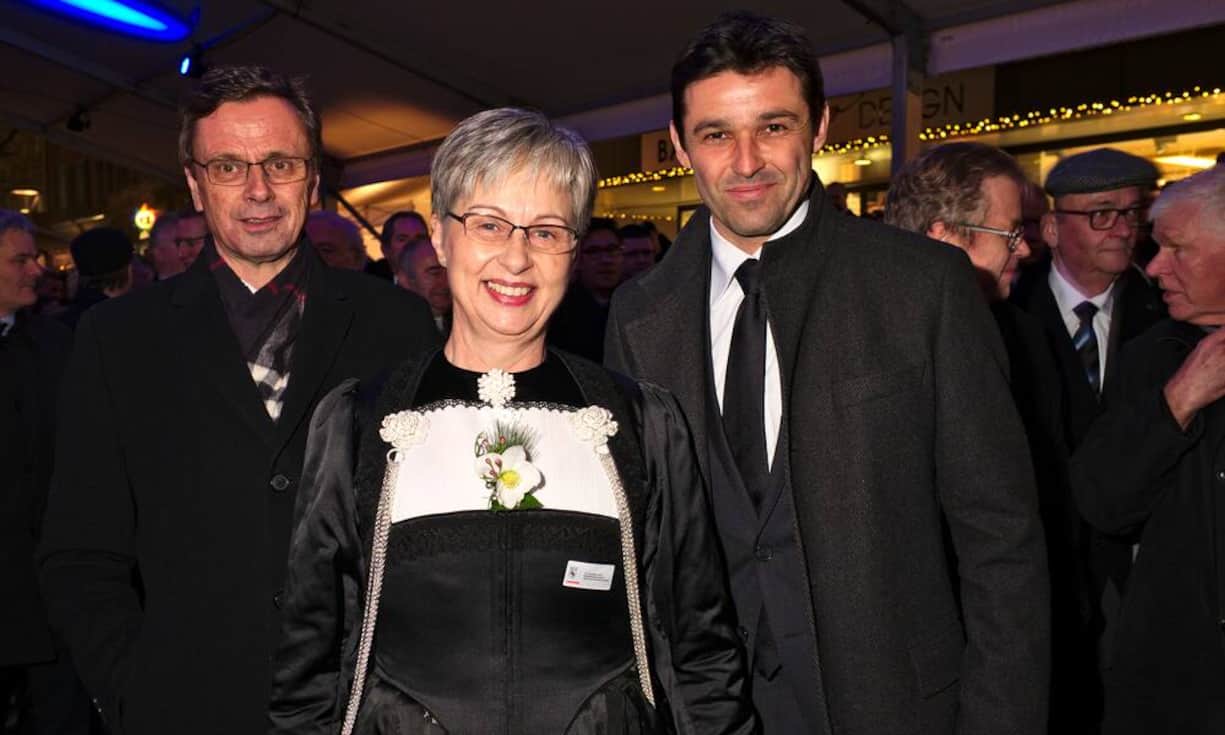 Hans-Jürg Käser, Regierungsrat Kanton Bern;
Danielle Käser;
Matthias Aebischer, NR/SP