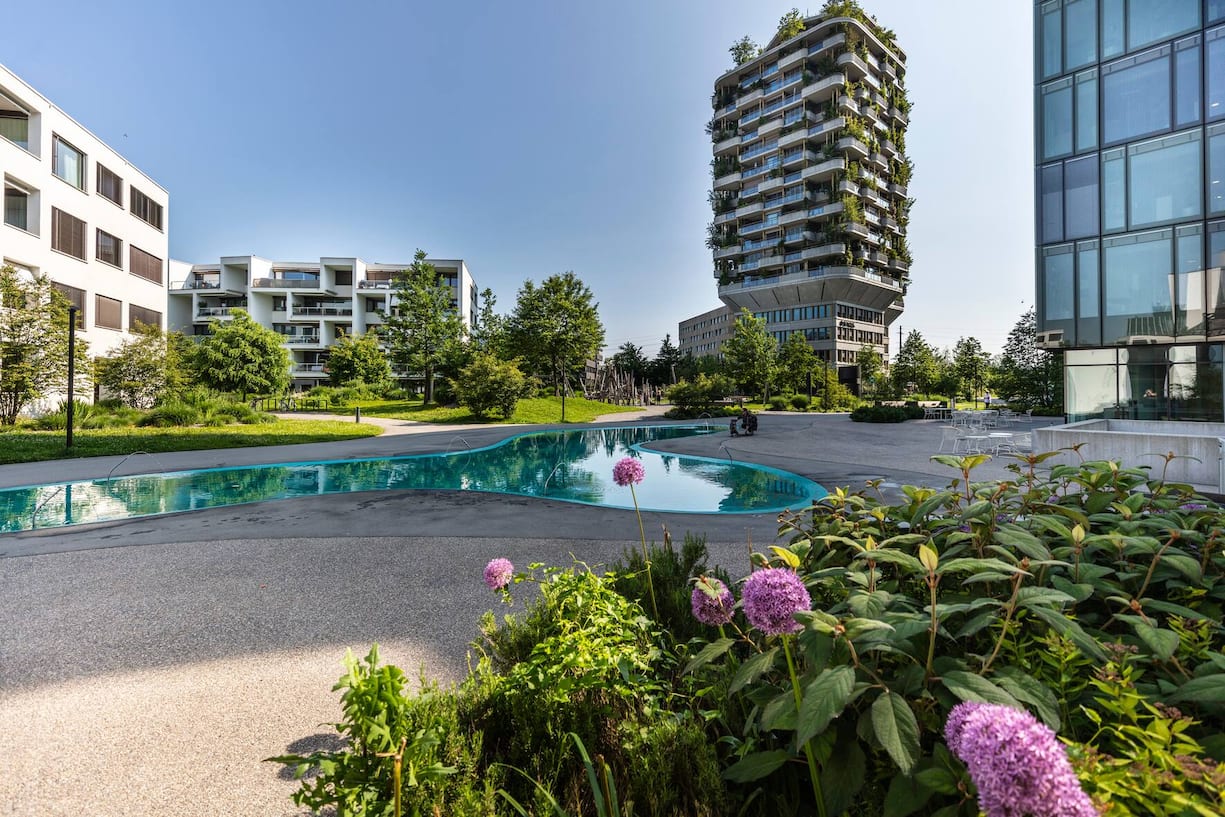 Begrünung im Suurstoffi-Areal von Zug Estates