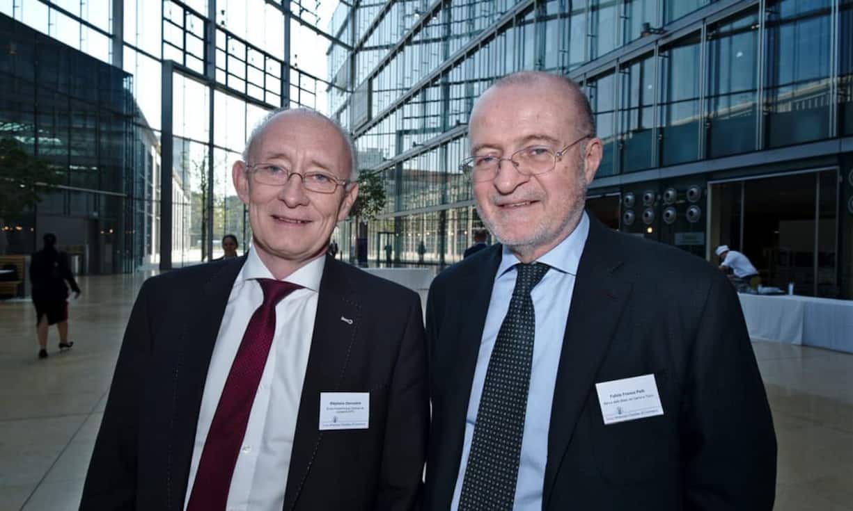 Stéphane Decoutère, Head of external affairs to the President, EPFL;
Fulvio Franco Pelli, Chairman, Banca dello Stato del Cantone Ticino