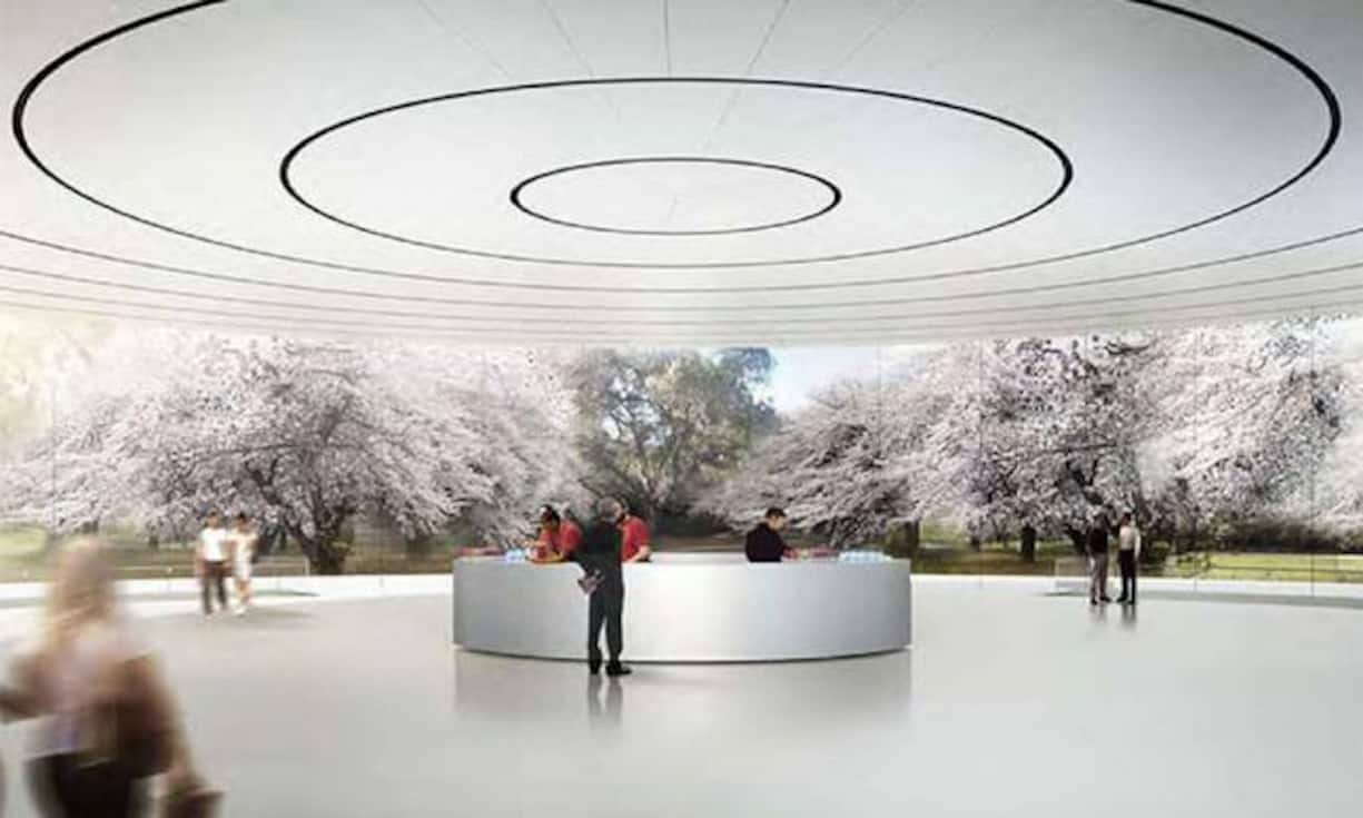 ... Jobs, dass die Architektur eine offene Kommunikation...Illustration: Foster + Partners