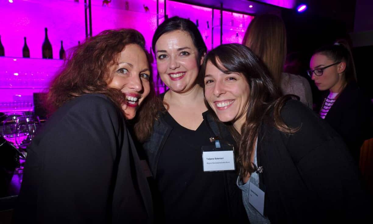 Ursula Haerry, Sprachgruppenleiterin FR&DE Übersetzungsdienst, MGB;
Tatjana Balenieri, Teamleiterin Übersetzungsdienst, MGB;
Patricia Kuster, Wirz