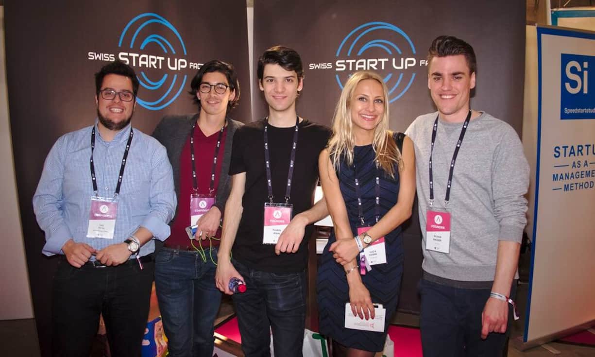 Cae Silva, Swiss Startup Factory;
Andrew Vallejo, Head of Strategic Projects, Swiss Startup Factory;
Flurin Jenal, Founder, Struckd;
Luiza Dobre, Founder, Struckd;
Silvan Bauser, Founder, Struckd (v.l.n.r.)