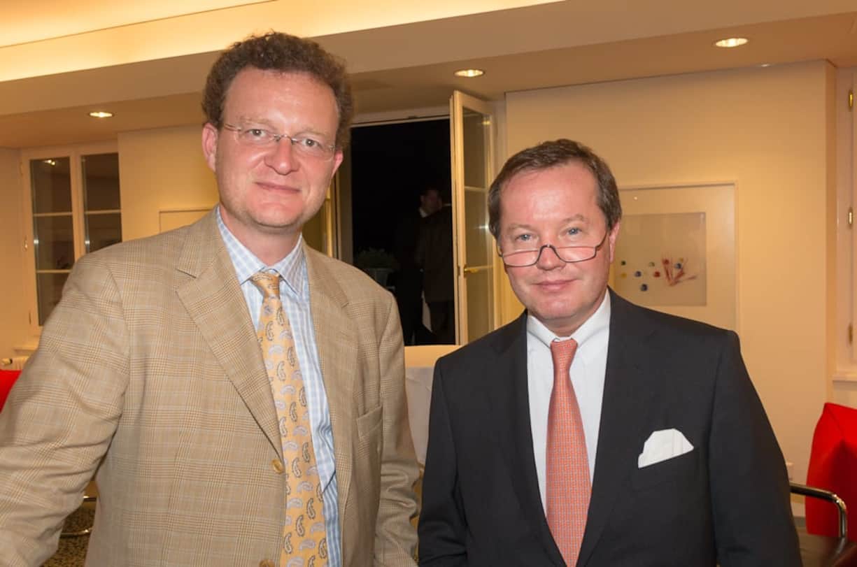 Friedrich C. Haas, Geschäftsführender Gesellschafter SKABE Sicherheit&Konzepte; Michael R. Rohrer, Executive Director, COO Private Bank, J.P. Morgan Frankfurt a/M