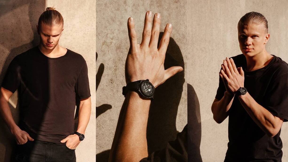 Weder Rolex noch Patek noch AP: Erling Haaland mit seiner Micromilspec.