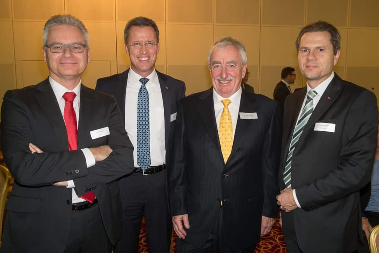 Riet Cadonau, KABA; Philippe Hertig, Egon Zehnder; Armin Meyer; Remo Luetolf, ABB Switzerland Ltd.