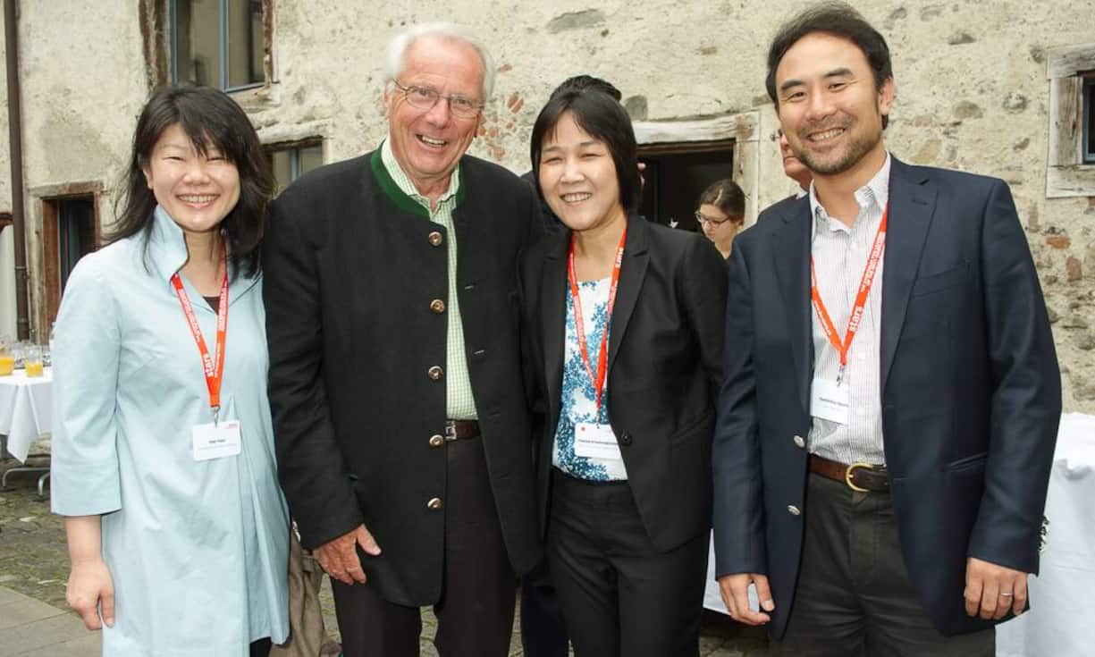 Maki Yasui, Director, Japan Bank for International Cooperation; Franz Hostettmann, ehemaliger Stadtpräsident, Stein am Rhein; Pawinee Ariyamongkolchai, Deputy CFO, Siam City Cement Public Company Ltd.; Toshimitsu Eguchi, General Manager, Japan Tobacco Inc.