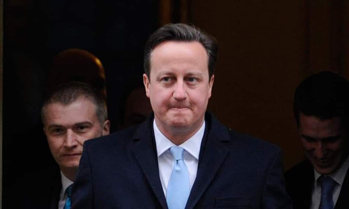 ...der britische Premierminister David Cameron und...