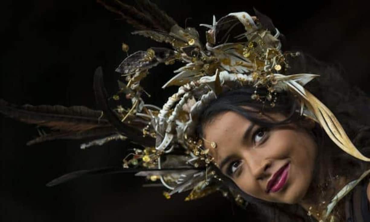 Ebenfalls aus Schoggi: Kopfschmuck...