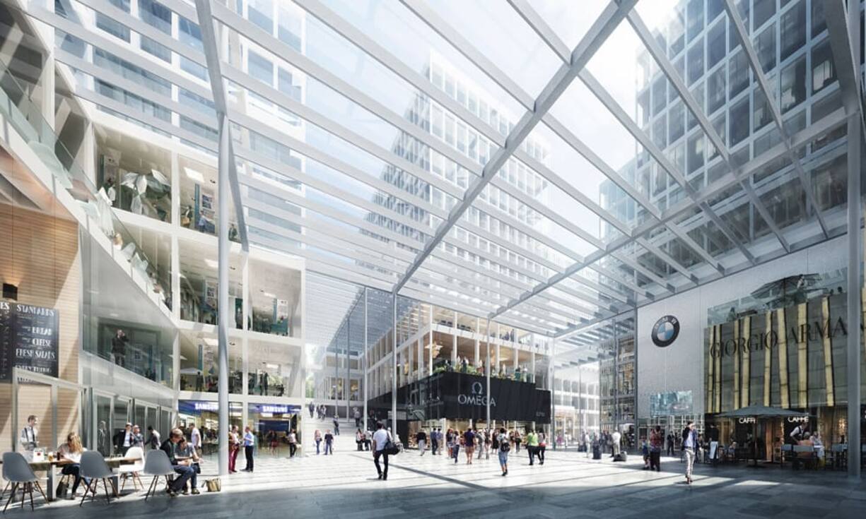 Auf 180‘000 Quadratmeter sollen zwei Hotels der Hyatt Gruppe und ein Convention Center entstehen, sowie internationale Brands und Firmen, ein medizinisches Zentrum, effizient nutzbare und attraktive Büroflächen und eine Vielzahl weiterer Angebote aus den Bereichen Kunst, Kultur, Gastronomie, Unterhaltung und Bildung.