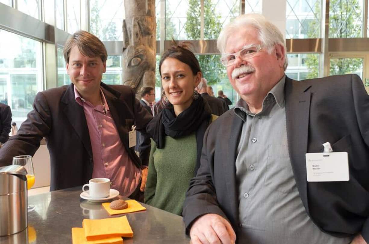 Marc Lustenberger, media-work gmbh; Chantal Hirschi, Pro Helvetia; Werner Mäder, Sichtflug-Navigatur für Kommunikation