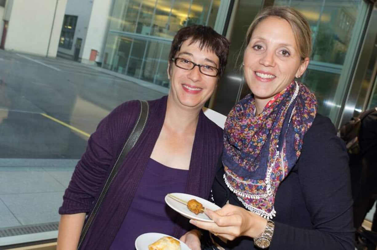 Jasmine Fürstenberger, Bau- und Verkehrsdepartement; Margrith Mermet, Corporate Communications Helvetia Versicherungen