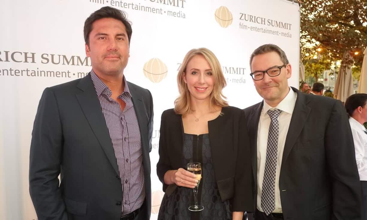 Billy Peterson, Epic Match Media, Produzent; Tory Green; Christoph Krachten, Preisträger, Game Changer Award, President Mediakraft Networks Bilder: Markus Senn