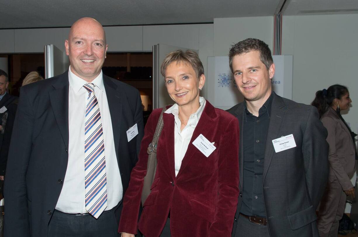 Rolf Bühler, Director Europe, Greater Zurich Area AG; Sonja Wollkopf, Geschäftsführerin, Greater Zurich Area AG; Philipp Sauber, Inhaber, INM AG