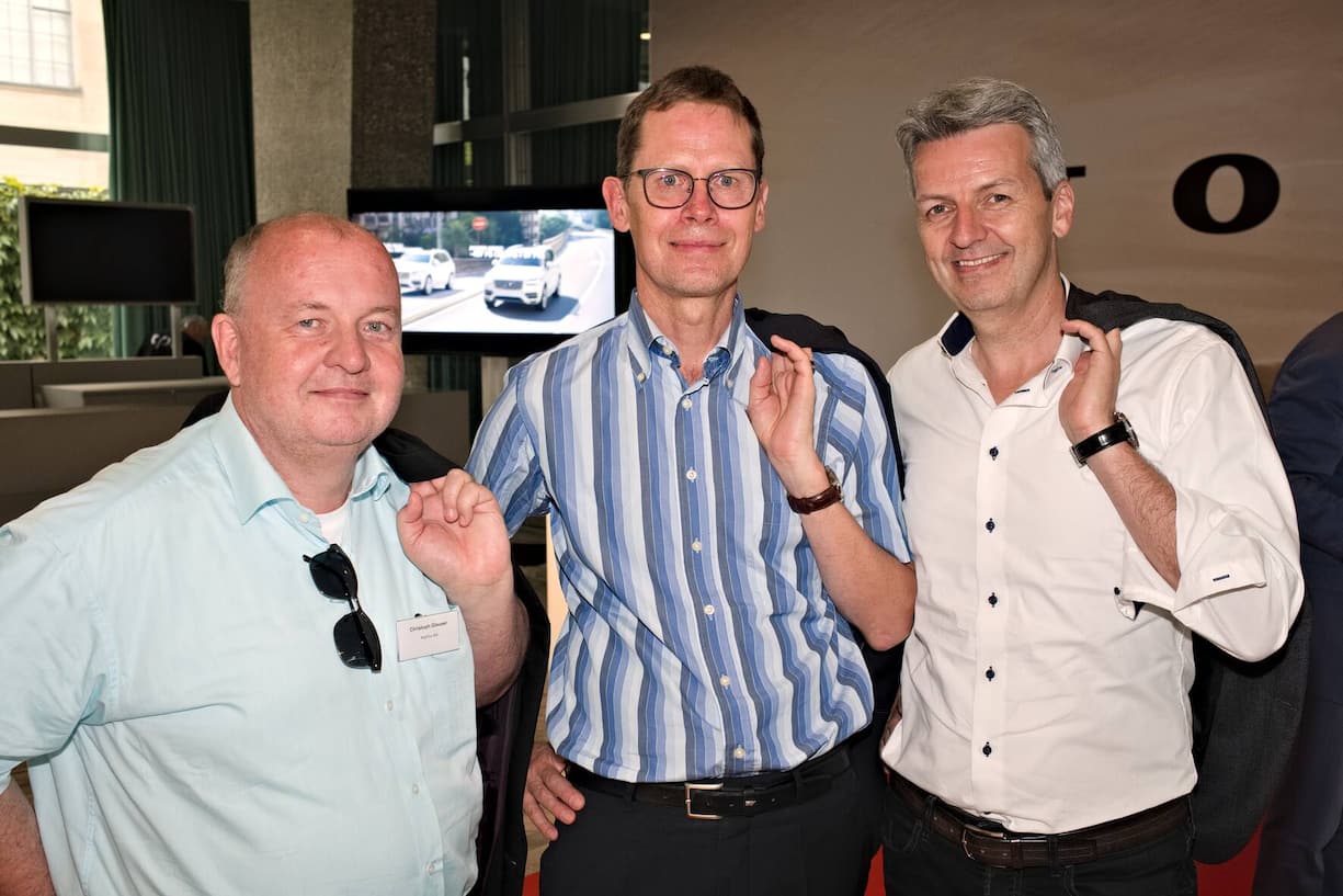 Christoph Glauser, ArgYou AG; Hansjörg Ryser, Helvetia Versicherungen; Andreas Bonifazi, PRfact AG