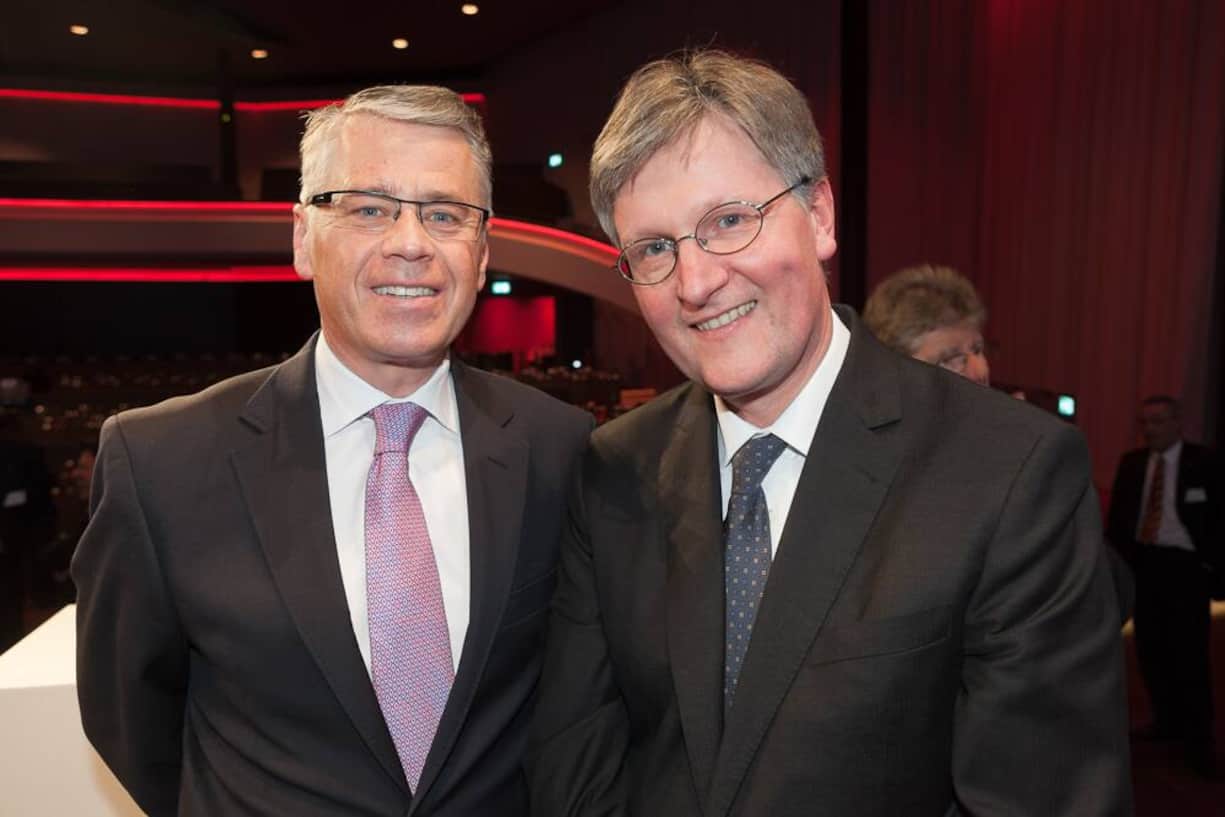 Urs P. Gauch, Head KMU-Geschäft Schweiz, Credit Suisse; Bruno Chiomento, CEO Ernst & Young AG