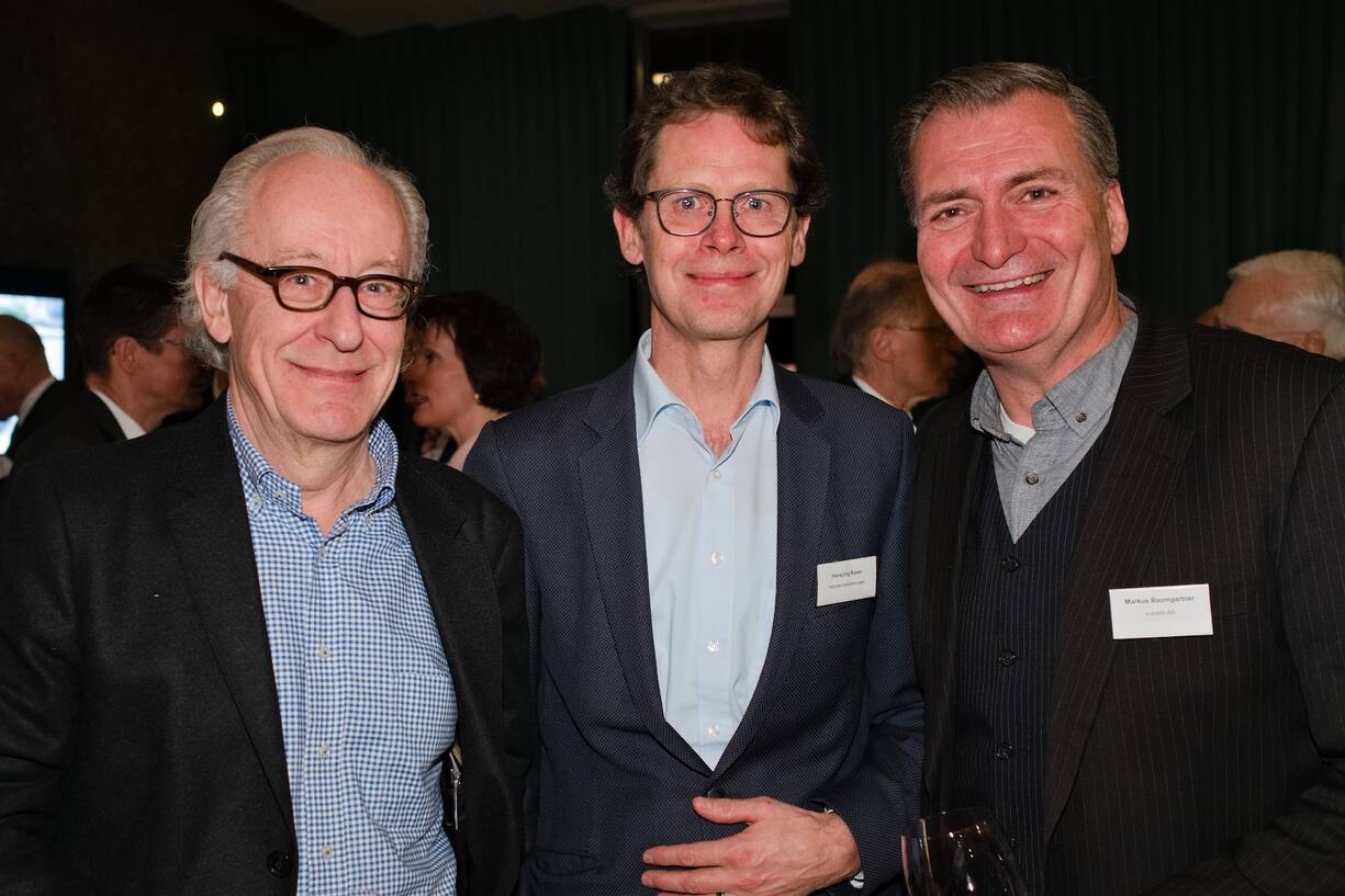 Médard Meier, Wirtschaftskonsulent & Kommunikationsberater; Hansjörg Ryser, Helvetia Versicherungen; Markus Baumgartner, b-public AG