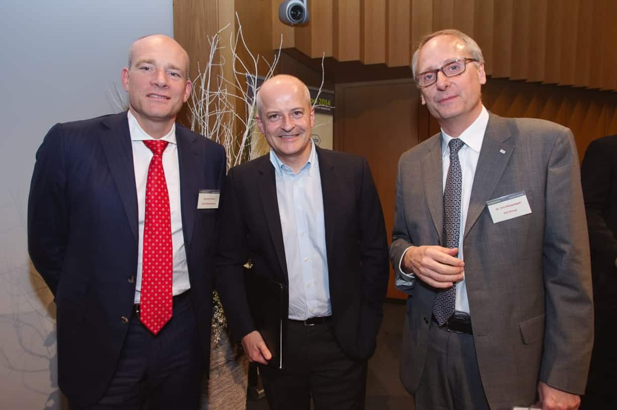 Barend Fruithof, Credit Suisse; Lukas Braunschweiler, Sonova; Urs Rüegsegger, SIX Group