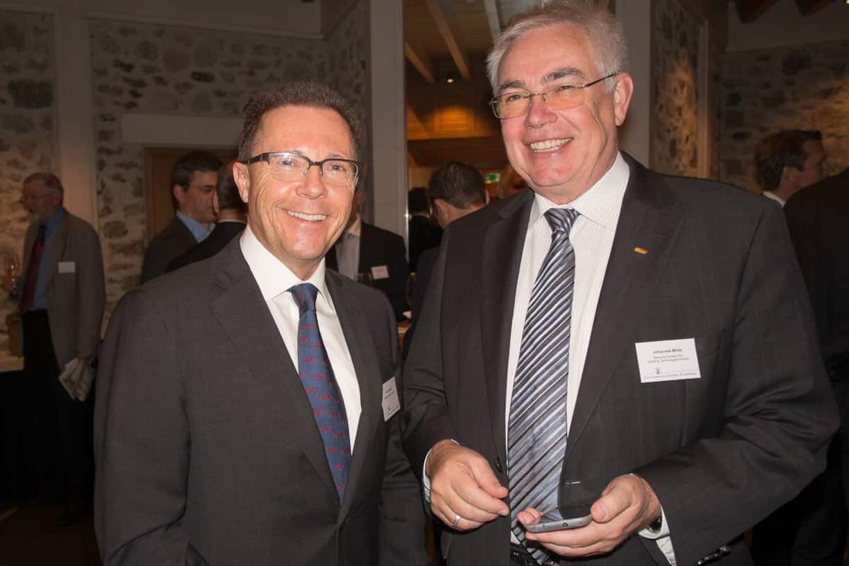 Urs Landolf, Partner, PriceWaterhouseCoopers aG; Johannes Milde, CEO, Siemens Schweiz AG BuildingTechnologies Division