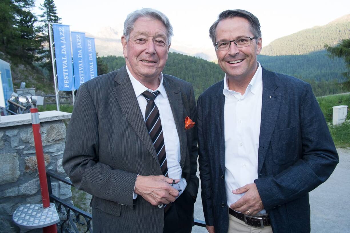 Wein & Wasser: Peter Riegger, Weinhändler; Urs Schmid, CEO Allegra Passugger Mineralquellen AG