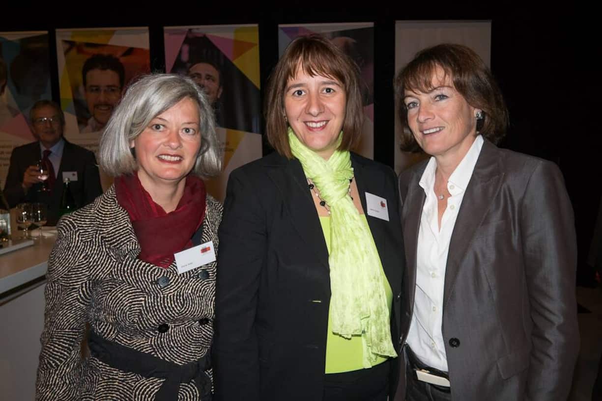 Doris Aebi, Mitinhaberin Aebi + Kühni AG; Jasmin Staiblin, Vorsitzende der Geschäftsleitung ABB Schweiz AG; Franziska A. Tschudi, WICOR Holding AG
