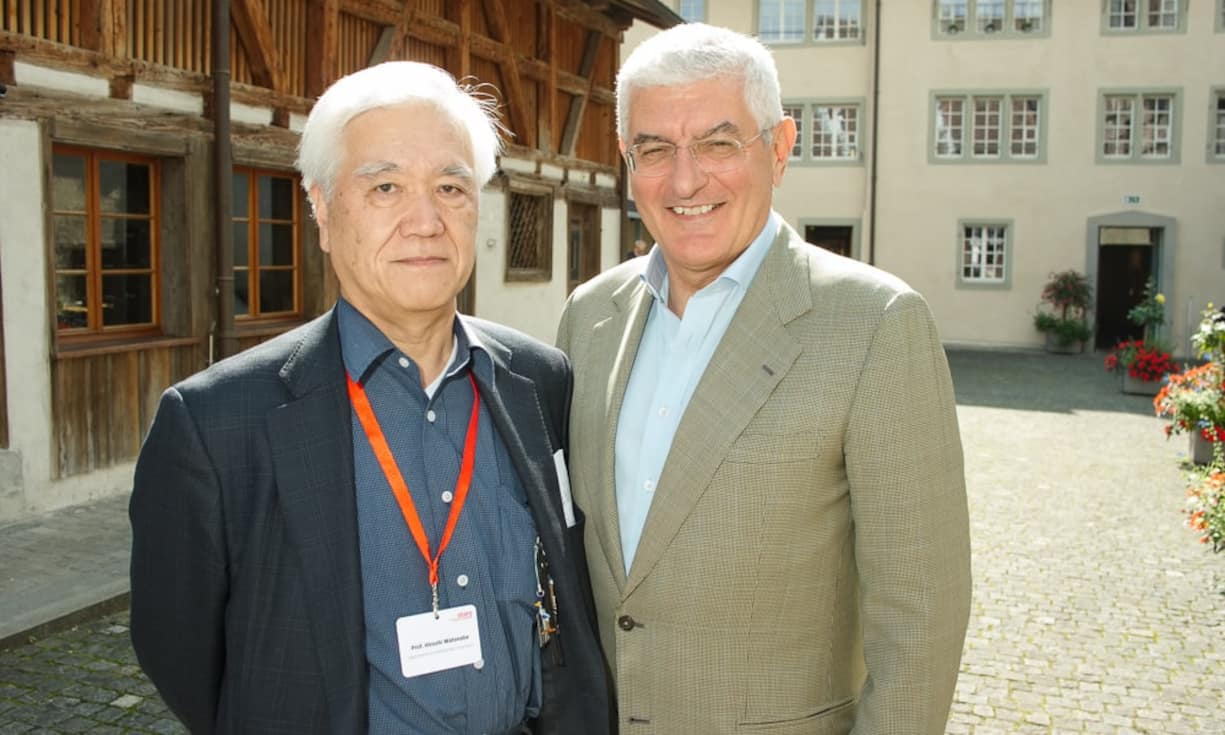 Hiroshi Watanabe, CEO, japan Bank for International Cooperation; Nani Beccalli-Falco, President & CEO, GE Europe & CEO, GE Germany