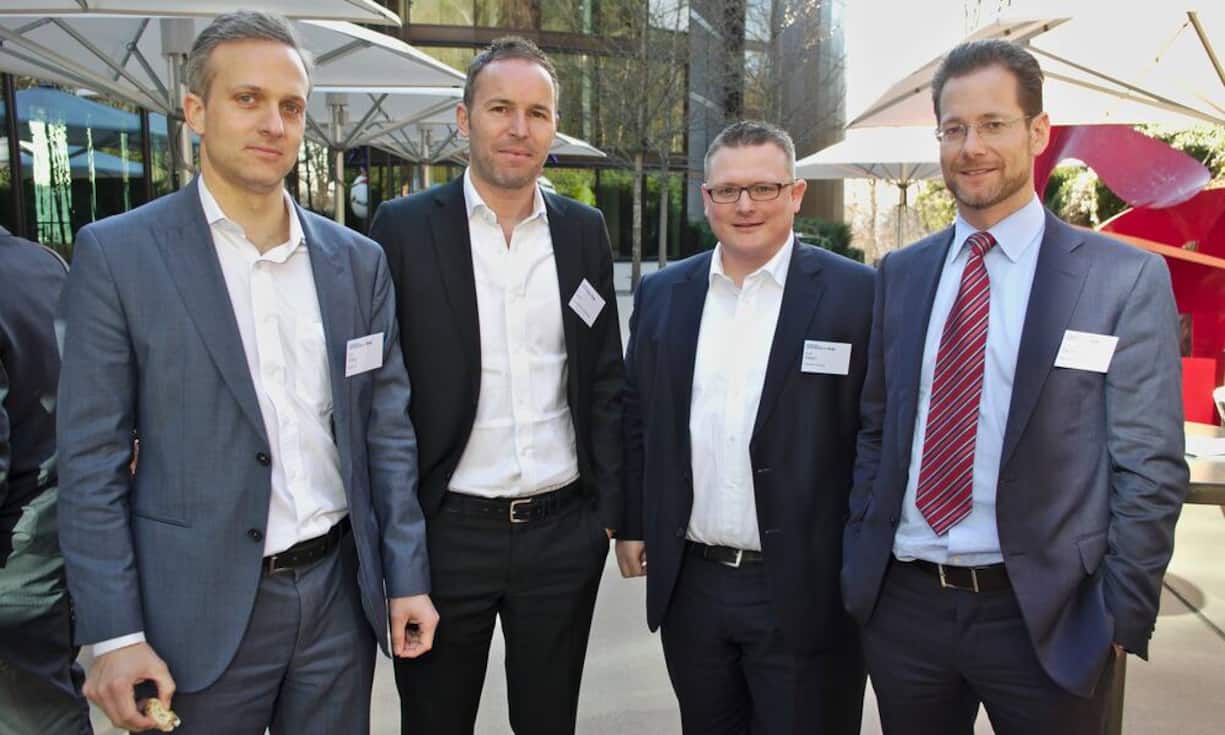 Oliver Steeg, Head Private Banking, additiv AG;
Rino Borini, CEO, financialmedia AG;
Manuel Aeberli, Mitglied der Direktion, Notenstein Privatbank AG;
Daniel Diemers, Vice President, PwC Strategy& (Switzerland) GmbH