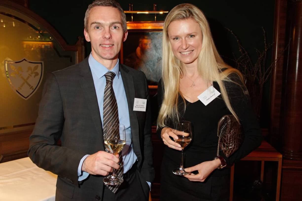 Jack G.N. Clemons, Bata Shoe Organization; Nataly Taranova, Geschäftsführerin, abricoz GmbH. (Bilder: Markus Senn)