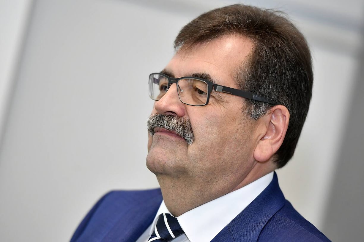 Bombardier-Schweiz-Chef Stephane Wettstein an einer Medienkonferenz in Zuerich am Mittwoch, 6. November 2019. (KEYSTONE/Walter Bieri)