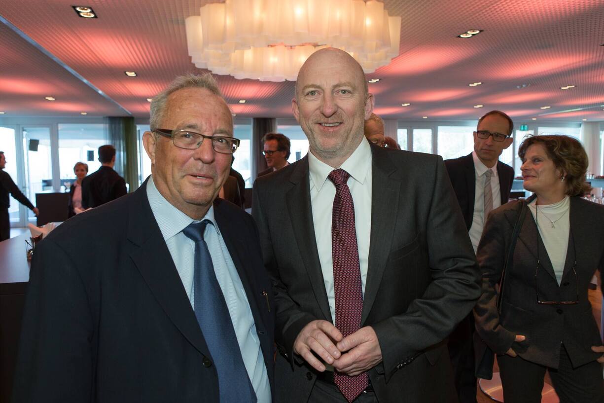 Hanspeter Lebrument, Südostschweiz Mediengruppe; Hans Schneeberger, Chefredaktor Migros Magazin