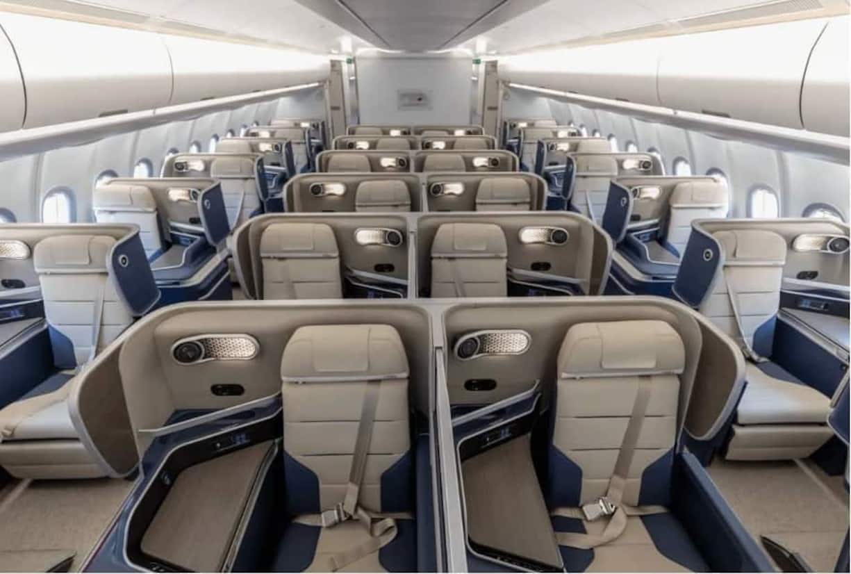 Business Class von ITA Airways im Airbus A330-900neo.