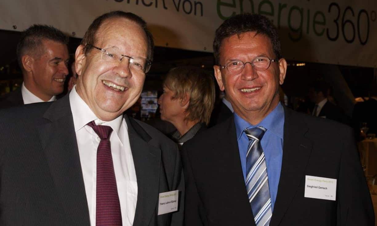 v.l.n.r. Thierry Lalive d’Epinay, Siegfried Gerlach; Chief CEO Siemens Schweiz