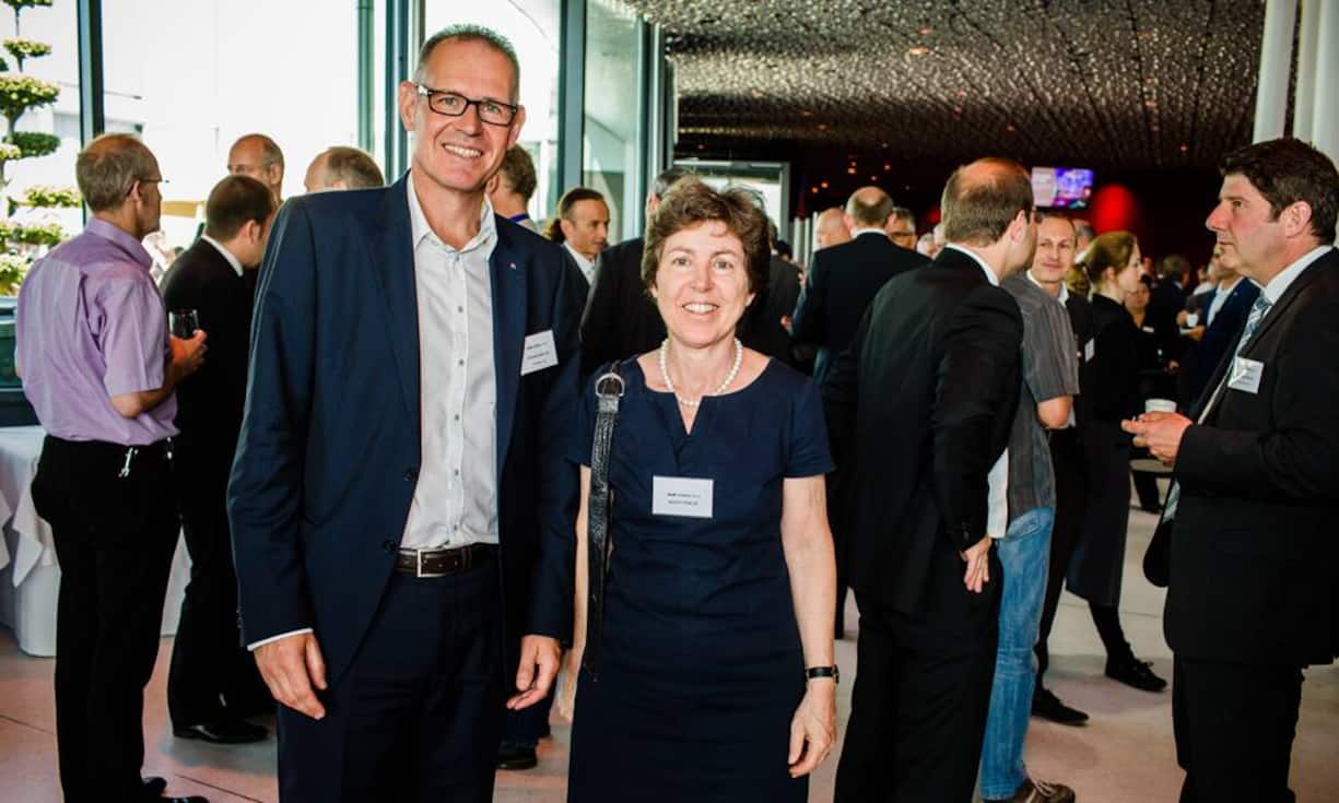 Stefan Nünlist, Swisscom AG mit Kathy Riklin