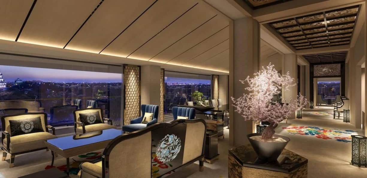 Die Präsidenten-Suite besticht durch hohe Decken und grosse Fenstern.