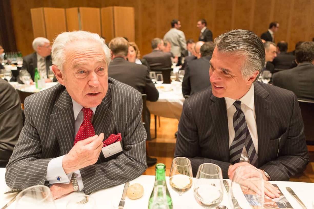 Rainer E. Gut, Honorary Chairman, Credit Suisse Group AG; Sergio Ermotti, CEO, UBS AG