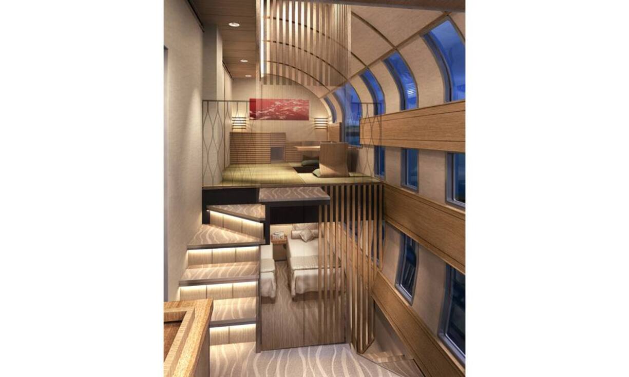 Auf zwei Etagen wird für gutbetuchte Reisende ein privater Wohn- und Schlafraum geschaffen.