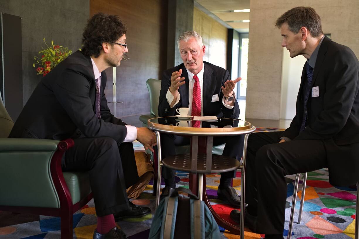 Siamak Rouhani, Regionalkoordinator USA, EDA;Jacques Pitteloud, EDA, Schweizer Botschafter in Washington DC ab 1. September 2019;René Weber, Botschafter, EDA