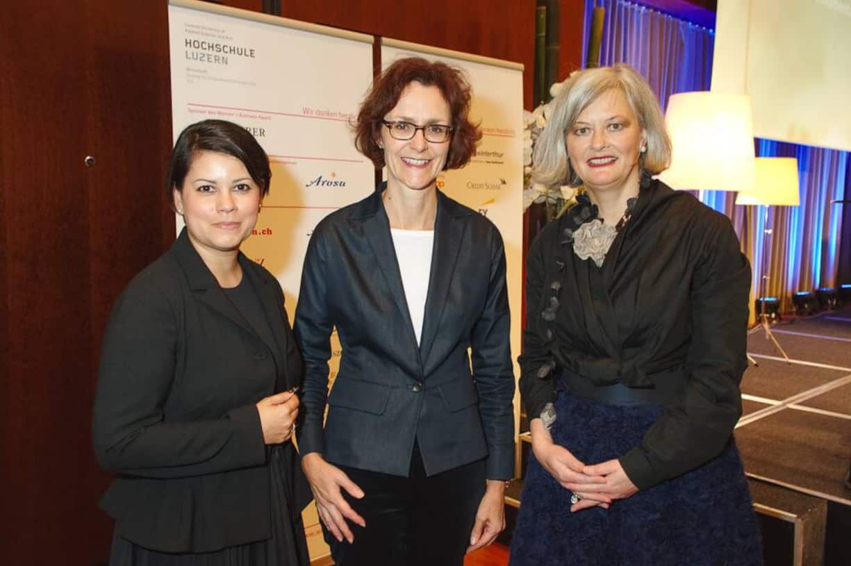 Sita Mazumder, Projektleiterin & Dozentin Women's Business, Institut für Finanzdienstleistungen Zug IFZ; Monika Rühl, Direktorin, economiesuisse; Doris Aebi, Partnerin, aebi+kuehni ag