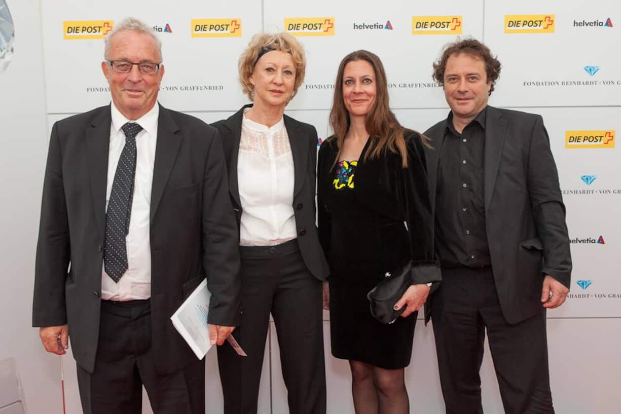 En famille: Hanspeter Lebrument, VR-Präsident Südostschweiz Medien AG; Susanne Lebrument; Myriam Engler; Silvio Lebrument