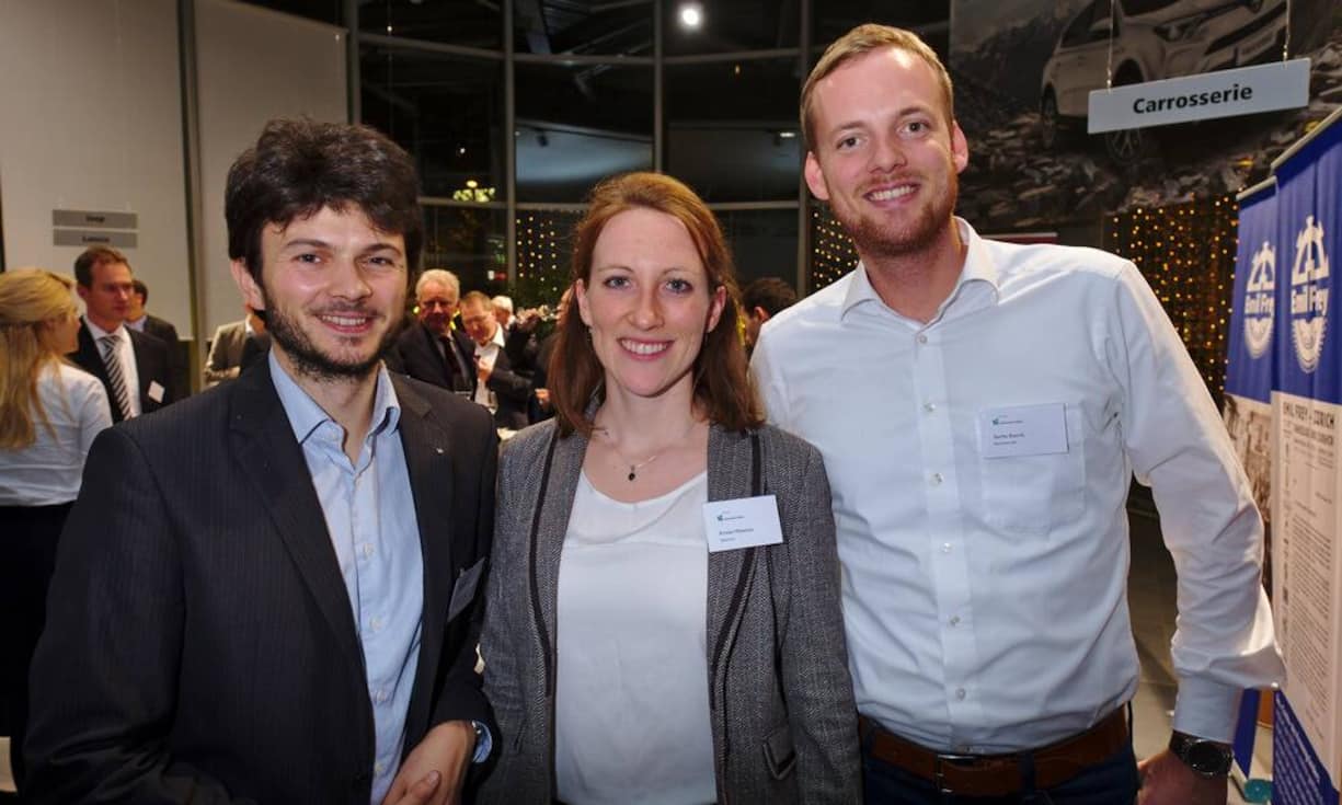 Linus Grob, SBB Cargo AG;
Kirsten Mrkwicka, Swisscom;
Sascha Bianchi, Swisscom AG