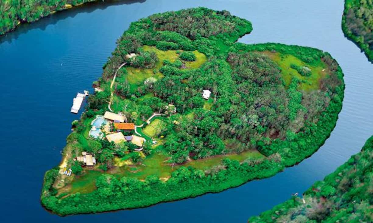 Herzige Insel. Richard Bransons privates Paradies kann man auch mieten: Makepeace Island vor der Ostküste Australiens.